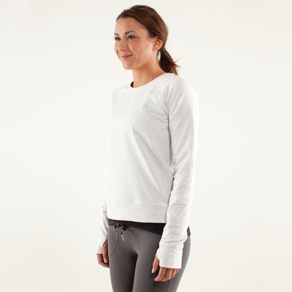 Lululemon Voyage Pullover Gray Crewneck Sweatshirt medium 6/8 - Picture 7 of 9